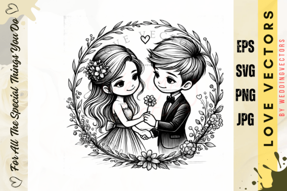 C4277: Romantic Vector Graphics for Your Design Projects