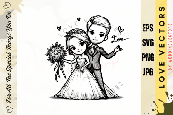 Capturing Everlasting Love: The C4916 Wedding Vector Collection