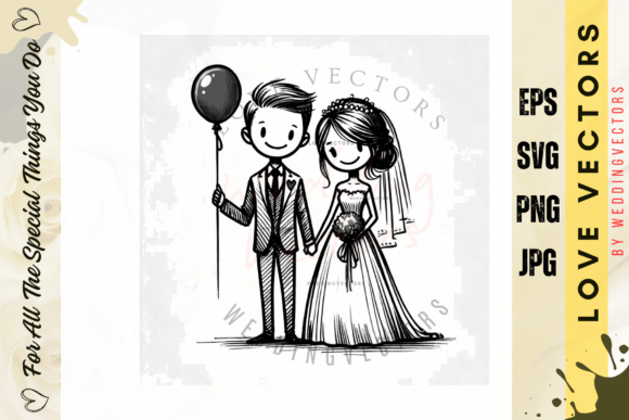 Dream Wedding C4727: Capturing Love in Vector Art