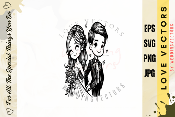 Embrace Romance: The C4307 Wedding Vector Collection