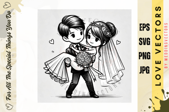 Enchanting Wedding Illustrations: The Magic of C4613
