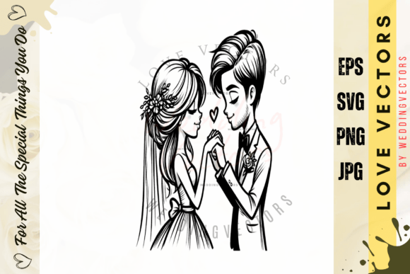 Love Illustrated: The C4504 Wedding Couple Collection
