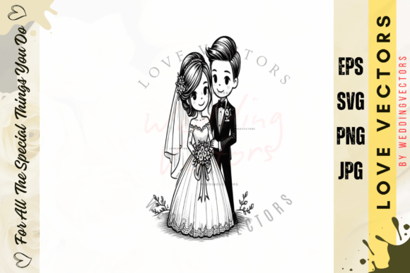 Unlocking Romance: The C4606 Wedding & Love Vector Collection