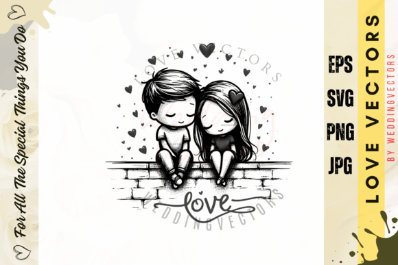 Wedding Couple and Love Vectors - C4629: A Touch of Luxury